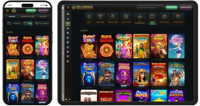 Capture d'écran de l'app Talismania Casino